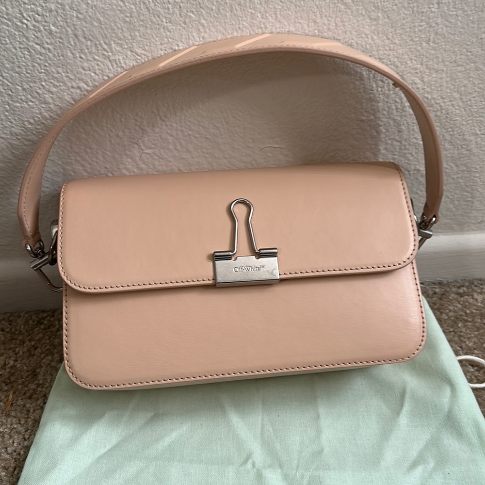 Off-White binder clip bag
